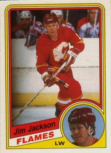 #225 Jim Jackson - Calgary Flames - 1984-85 O-Pee-Chee Hockey