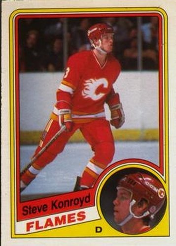 #226 Steve Konroyd - Calgary Flames - 1984-85 O-Pee-Chee Hockey