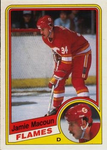 #230 Jamie Macoun - Calgary Flames - 1984-85 O-Pee-Chee Hockey