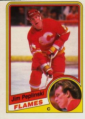 #233 Jim Peplinski - Calgary Flames - 1984-85 O-Pee-Chee Hockey