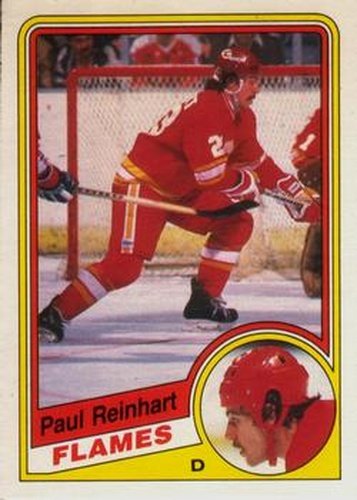 #235 Paul Reinhart - Calgary Flames - 1984-85 O-Pee-Chee Hockey