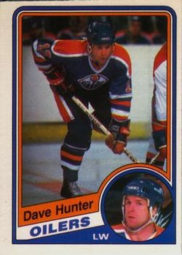 #246 Dave Hunter - Edmonton Oilers - 1984-85 O-Pee-Chee Hockey