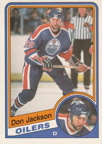 #247 Don Jackson - Edmonton Oilers - 1984-85 O-Pee-Chee Hockey