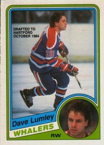 #252 Dave Lumley - Hartford Whalers - 1984-85 O-Pee-Chee Hockey