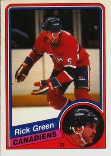#262 Rick Green - Montreal Canadiens - 1984-85 O-Pee-Chee Hockey