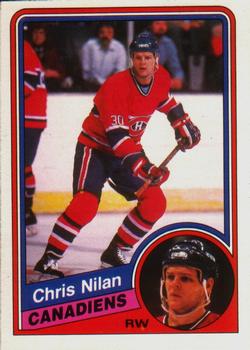 #268 Chris Nilan - Montreal Canadiens - 1984-85 O-Pee-Chee Hockey