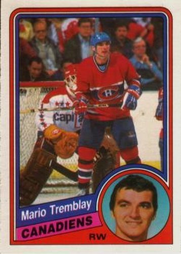 #274 Mario Tremblay - Montreal Canadiens - 1984-85 O-Pee-Chee Hockey