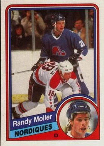 #284 Randy Moller - Quebec Nordiques - 1984-85 O-Pee-Chee Hockey