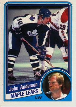 #295 John Anderson - Toronto Maple Leafs - 1984-85 O-Pee-Chee Hockey