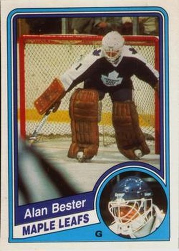 #297 Allan Bester - Toronto Maple Leafs - 1984-85 O-Pee-Chee Hockey