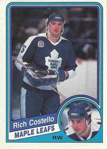 #298 Rich Costello - Toronto Maple Leafs - 1984-85 O-Pee-Chee Hockey