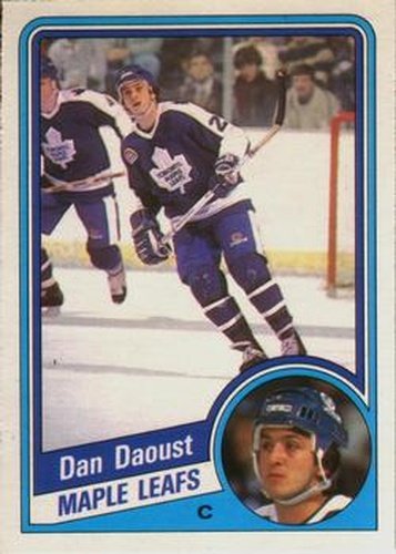 #299 Dan Daoust - Toronto Maple Leafs - 1984-85 O-Pee-Chee Hockey