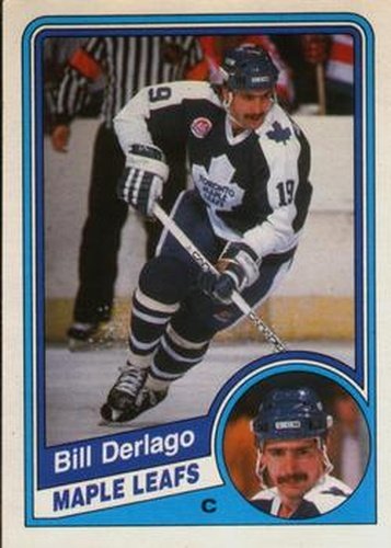 #300 Bill Derlago - Toronto Maple Leafs - 1984-85 O-Pee-Chee Hockey