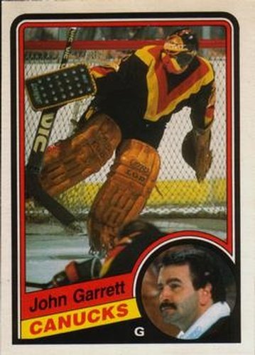#317 John Garrett - Vancouver Canucks - 1984-85 O-Pee-Chee Hockey