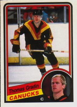 #319 Thomas Gradin - Vancouver Canucks - 1984-85 O-Pee-Chee Hockey