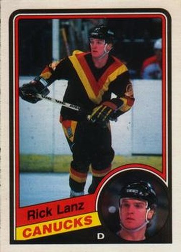 #321 Rick Lanz - Vancouver Canucks - 1984-85 O-Pee-Chee Hockey