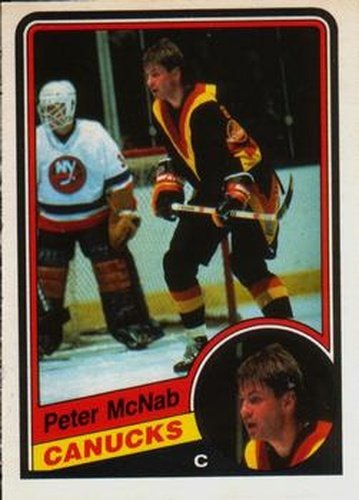 #326 Peter McNab - Vancouver Canucks - 1984-85 O-Pee-Chee Hockey