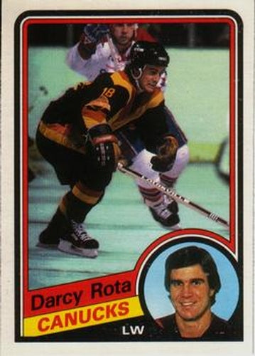 #328 Darcy Rota - Vancouver Canucks - 1984-85 O-Pee-Chee Hockey