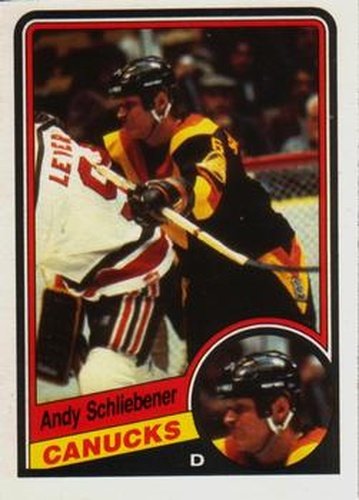 #329 Andy Schliebener - Vancouver Canucks - 1984-85 O-Pee-Chee Hockey