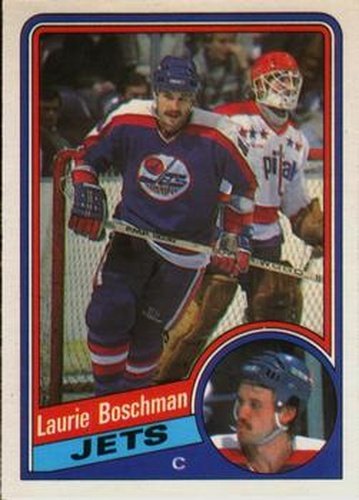 #335 Laurie Boschman - Winnipeg Jets - 1984-85 O-Pee-Chee Hockey