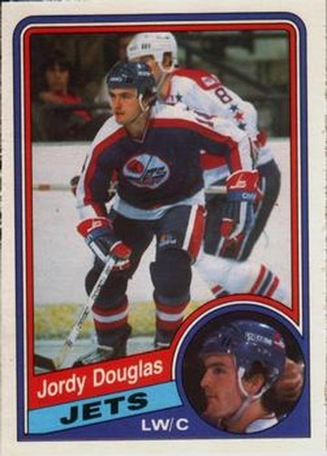 #338 Jordy Douglas - Winnipeg Jets - 1984-85 O-Pee-Chee Hockey