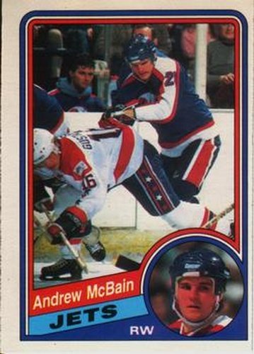 #343 Andrew McBain - Winnipeg Jets - 1984-85 O-Pee-Chee Hockey