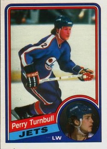#349 Perry Turnbull - Winnipeg Jets - 1984-85 O-Pee-Chee Hockey