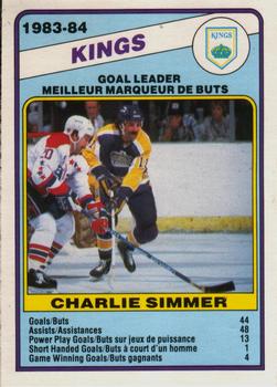#358 Charlie Simmer - Los Angeles Kings - 1984-85 O-Pee-Chee Hockey
