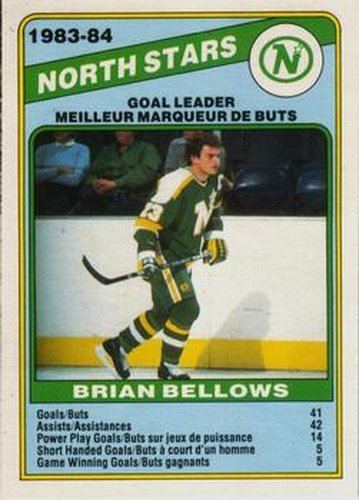 #359 Brian Bellows - Minnesota North Stars - 1984-85 O-Pee-Chee Hockey