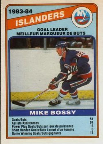 #362 Mike Bossy - New York Islanders - 1984-85 O-Pee-Chee Hockey