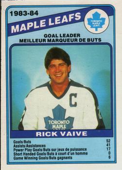 #368 Rick Vaive - Toronto Maple Leafs - 1984-85 O-Pee-Chee Hockey