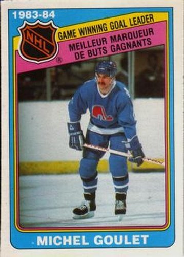 #384 Michel Goulet - Quebec Nordiques - 1984-85 O-Pee-Chee Hockey