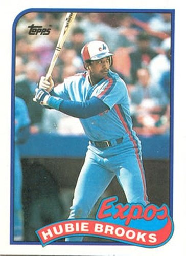 #485 Hubie Brooks - Montreal Expos - 1989 Topps Baseball