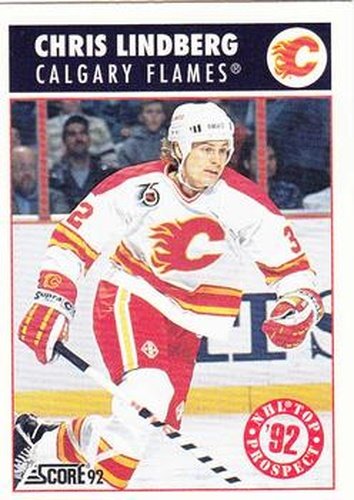 #485 Chris Lindberg - Calgary Flames - 1992-93 Score USA Hockey