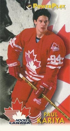 #485 Paul Kariya - Canada - 1993-94 Fleer PowerPlay Hockey