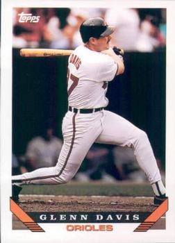 #485 Glenn Davis - Baltimore Orioles - 1993 Topps Baseball