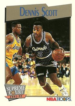 #485 Dennis Scott - Orlando Magic - 1991-92 Hoops Basketball