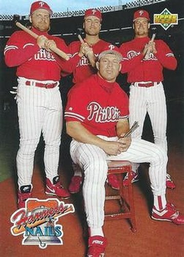 #485 John Kruk / Dave Hollins / Darren Daulton / Lenny Dykstra - Philadelphia Phillies - 1993 Upper Deck Baseball