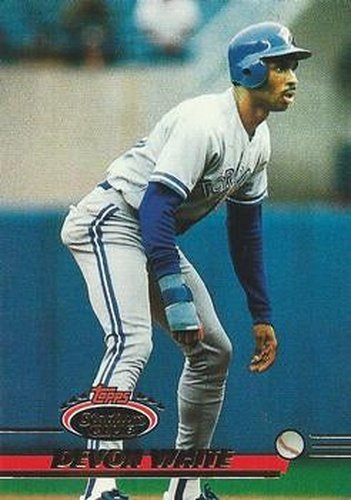 #485 Devon White - Toronto Blue Jays - 1993 Stadium Club Baseball