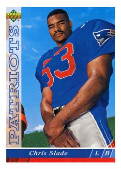 #485 Chris Slade - New England Patriots - 1993 Upper Deck Football