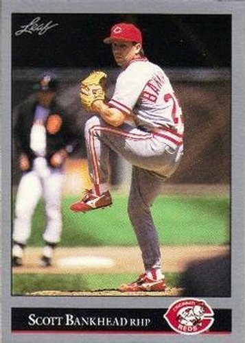 #485 Scott Bankhead - Cincinnati Reds - 1992 Leaf Baseball