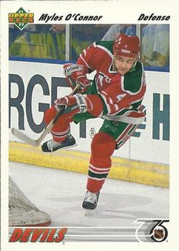 #485 Myles O'Connor - New Jersey Devils - 1991-92 Upper Deck Hockey