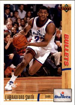 #485 LaBradford Smith - Washington Bullets - 1991-92 Upper Deck Basketball