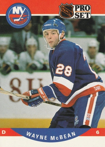 #485 Wayne McBean - New York Islanders - 1990-91 Pro Set Hockey