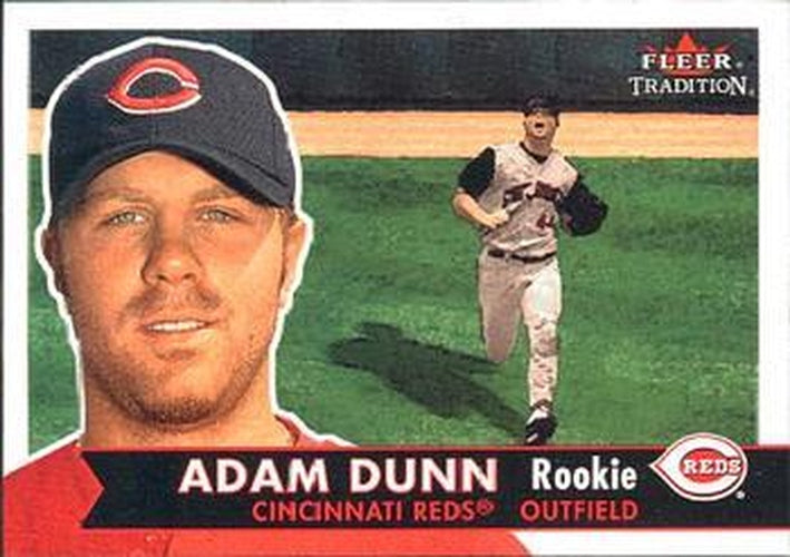 #485 Adam Dunn - Cincinnati Reds - 2001 Fleer Tradition Baseball