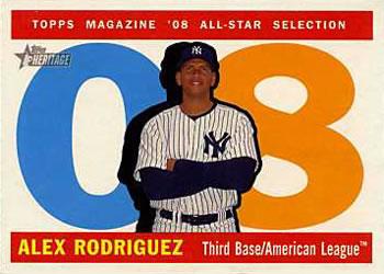#485 Alex Rodriguez - New York Yankees - 2009 Topps Heritage Baseball