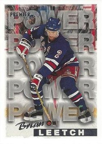 #485 Brian Leetch - New York Rangers - 1994-95 Topps Premier Hockey