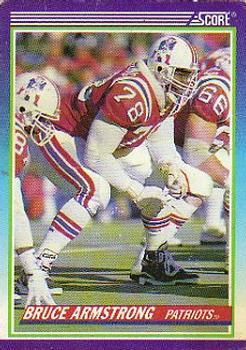 #485 Bruce Armstrong - New England Patriots - 1990 Score Football