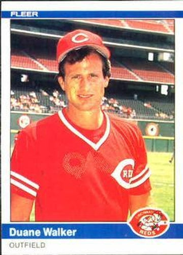 #485 Duane Walker - Cincinnati Reds - 1984 Fleer Baseball