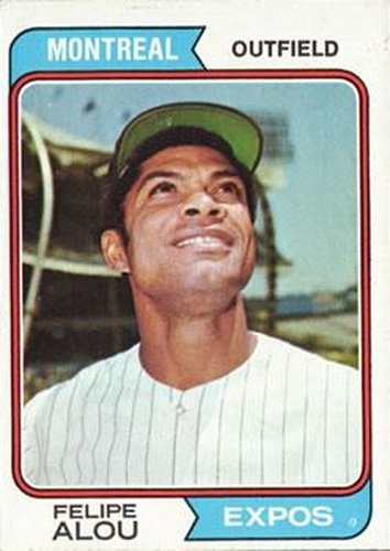 #485 Felipe Alou - Montreal Expos - 1974 Topps Baseball